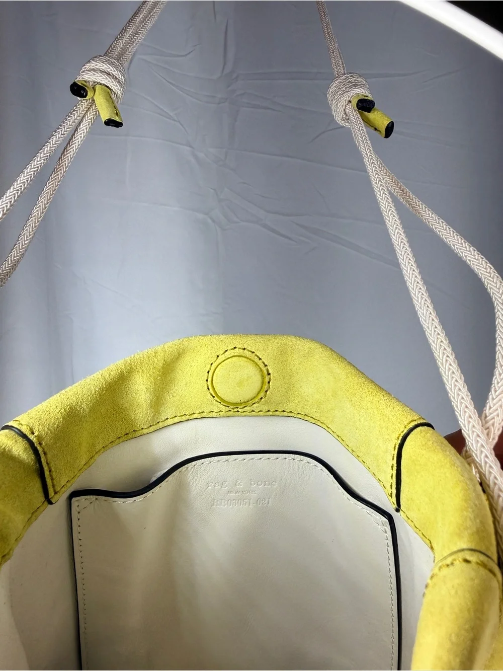 rag & bone Green Suede Rope-Strap Crossbody